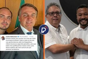 Carlos Bolsonaro reage a vice escolhido por PETISTA, EM OLINDA, e cita falsos sujeitos que se passam por bolsonaristas.