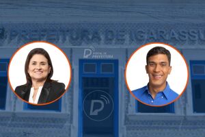 Professora Elcione e Miguel Ricardo. Arte: Portal de Prefeitura