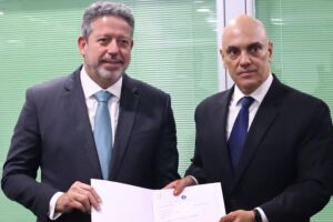 Arthur Lira e Alexandre de Moraes.