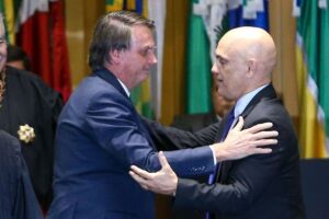 Jair Bolsonaro e Alexandre de Moraes