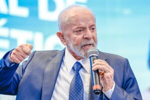 Presidente do Brasil, Lu&iacute;s In&aacute;cio Lula da Silva. 