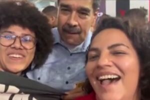 Deputada Rosa Amorim do PT se encontra com Maduro na Venezuela.