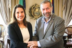 Governadora Raquel Lyra e minstro da Previdência, Carlos Lupi