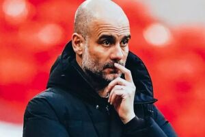 Guardiola fala sobre epis&oacute;dio de racismo envolvendo Vin&iacute;cius J&uacute;nior.
