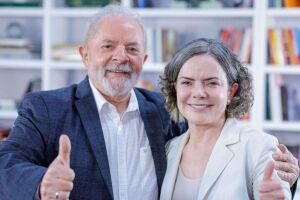 Lula e Gleisi Hoffmann.