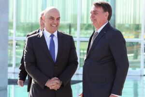 Alexandre de Moraes e Jair Bolsonaro