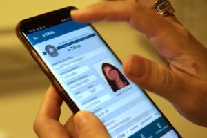 E-t&iacute;tulo, no aplicativo do TSE.