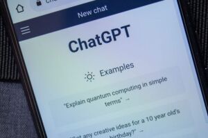 ChatGPT em um celular. 