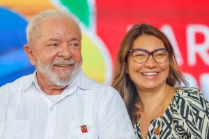 Lula e Janja. 