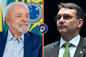 Lula e Fl&aacute;vio Bolsonaro