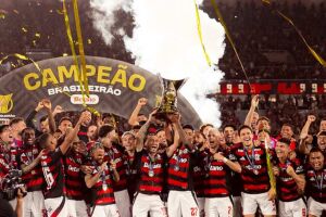 Flamengo comemora oitavo t&iacute;tulo de Campeonato Brasileiro no Maracan&atilde;.