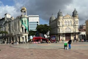 Marco Zero, no bairro do Recife.