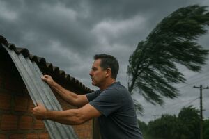 Moradores refor&ccedil;am cuidados em casa enquanto o INMET alerta para rajadas de vento que podem chegar a 100 km/h no Sul e Sudeste.