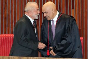 Presidente Lula e o ministro do STF, Alexandre de Moraes.