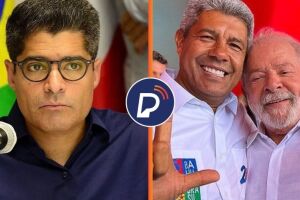 ACM Neto de um lado e de outro Lula e Jeronimo 