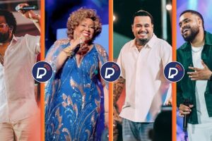 Xande de Pilares, Alcione, Fabinho, Thiago Soares e Yan em janeiro