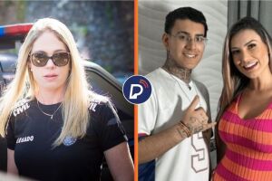 Delegada Sheila e Andressa Urach com Filho