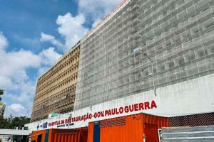 Fachada do Hospital da Restaura&ccedil;&atilde;o. 