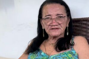 Idosa de 72 anos, do munic&iacute;pio de Araripina, que afirma estar gr&aacute;vida.