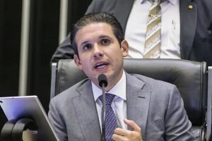 Presidente da C&acirc;mara dos Deputados Hugo Motta. 