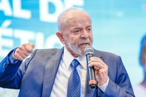 Presidente Lula em discurso em Brasilia.