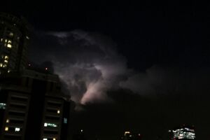 Falta de energia deixa cidade no escuro.