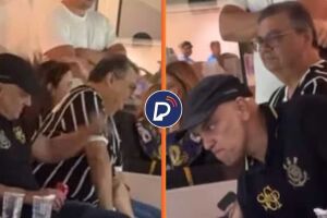 Alexandre de Moraes e Fl&aacute;vio Dino j&aacute; foral flagrados em outros jogos do Corinthians.