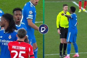 Vini Jr acusa jogador argentino de racismo, e &aacute;rbitro aciona protocolo anti-racista na Champions