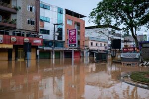 Chuvas em Juiz de Fora, em Minas Gerais. 