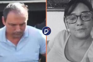 S&iacute;ndico Cleber Rosa de Oliveira sendo preso e corretora Daiane Alves de Souza, que foi assassinada.