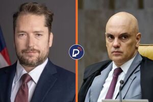 Darren Beattie e Alexandre de Moraes.