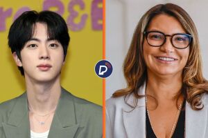 Em viagem &agrave; Coreia do Sul, Janja recebe um presente de Jin, membro do grupo de K-pop BTS
