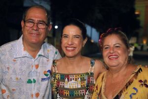 Mano Medeiros, Raquel Lyra e Andr&eacute;a Medeiros.