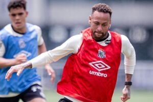 Neymar, atacante do Santos.