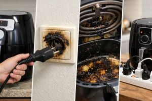 Desligar a air fryer da tomada e manter a limpeza ajuda a reduzir riscos de inc&ecirc;ndio na cozinha.