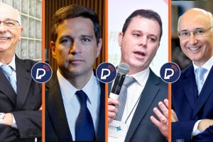  H&eacute;lio Zylberstajn, Roberto Campos Neto, Emerson Casali e Yves Gandra Martins Filho.