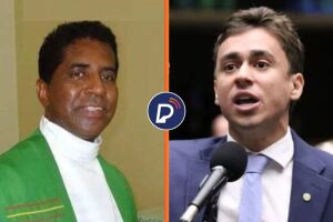 Fl&aacute;vio Ferreira Alves, que negou comunh&atilde;o e deputad Nikolas Ferreira.