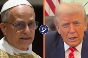 Papa Le&atilde;o e Donald Trump.