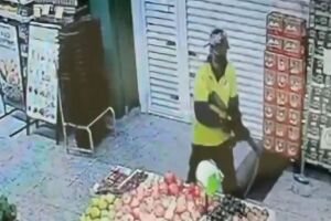 Assalto dentro do mercado no bairro da Moema em S&atilde;o Paulo.