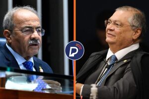 Senador Chico Rodrigues e ministro do STF, Fl&aacute;vio Dino.