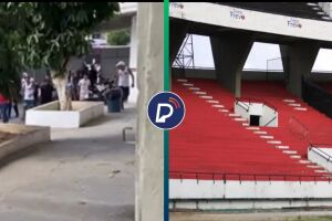 Torcida organizada entra no Arruda para cobrar elenco.