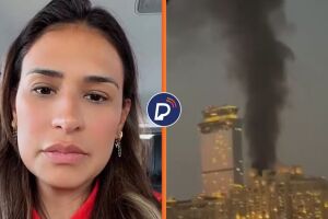 Simone Mendes afirma que hotel em que estava em Dubai foi atingido por ataques do Ir&atilde;.