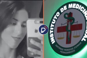 Marcelle Aquila de Souza Fonseca, v&iacute;tima dos tiros e fachada do IML, no Recife.