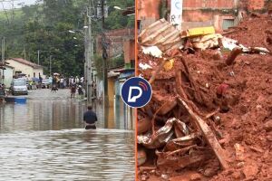 Alagamentos e deslizamentos provocados pelas fortes chuvas em Minas Gerais.