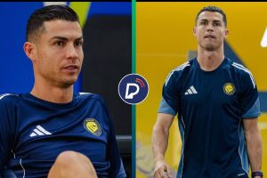 Cristiano Ronaldo &eacute; visto em treino do Al-Nassr nesta ter&ccedil;a (03).