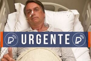 Ex-presidente Jair Bolsonaro em hospital.