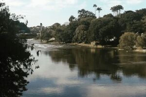 Rio Piracicaba, em S&atilde;o Paulo, onde homem foi jogado.