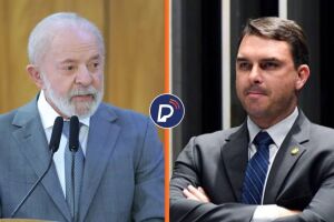 Lula e Fl&aacute;vio Bolsonaro.