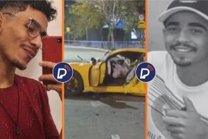 Empres&aacute;rio Igor Ferreira Sauceda, Porsche amarela conduzida pelo acusado e motoboy v&iacute;tima do crime.