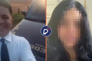 Homem que se passava por policial e jovem v&iacute;tima de golpe.